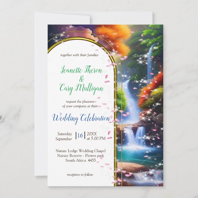 What a Wonderful World I live in Invitation (Front)