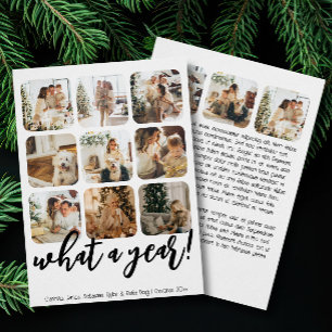 What a Year 12 Photo and Text Personalised Holiday Card