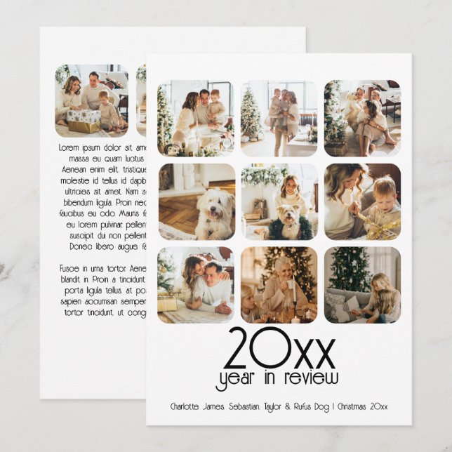 What a Year 12 Photo and Text Personalised Holiday Card (Front/Back)