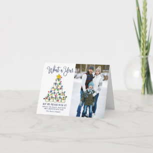 What a Year Christmas 2 Photo Greeting Card