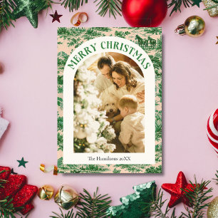 What A Year Christmas Photo Card Western Toile