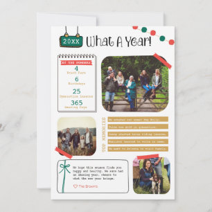 What a Year in Review Holiday Card