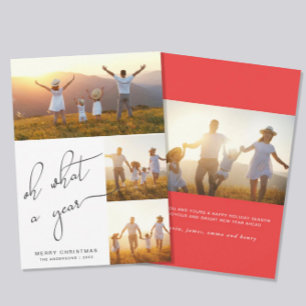 What a Year Merry Christmas New Year Photo Holiday