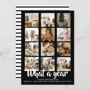 What a Year Photo Christmas Personalised Holiday Card
