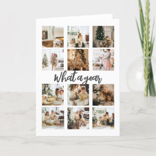 What a Year Photo Christmas Personalised Holiday Card
