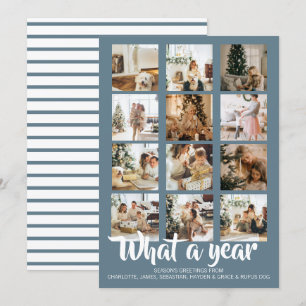 What a Year Photo Christmas Personalised Holiday Card