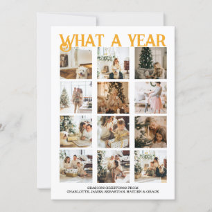 What a Year Photo Christmas Personalised Holiday Card