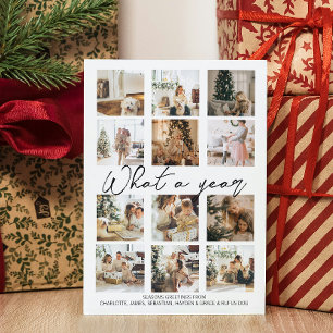 What a Year Photo Christmas Personalised Holiday Card