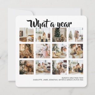 What a Year Photo Christmas Personalised Holiday Card