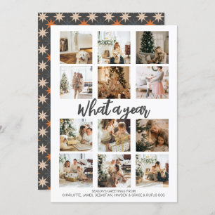 What a Year Photo Christmas Personalised Holiday Card