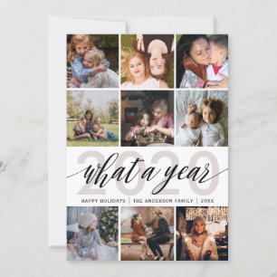 What A Year Photo Collage Holiday Card