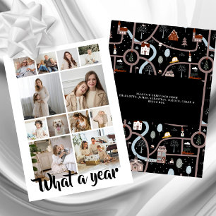 What a Year What Fun Photo Christmas Personalized Holiday Card