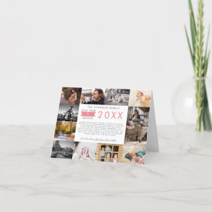 What a Year Year in Review Photo Collage Holiday Card