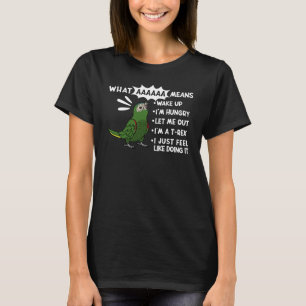 What AAAAAA Means I Screaming Hahns Macaw Parrot T-Shirt