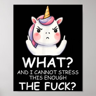 What &amp; I Cannot Stress This Enough The Fck Sig Poster