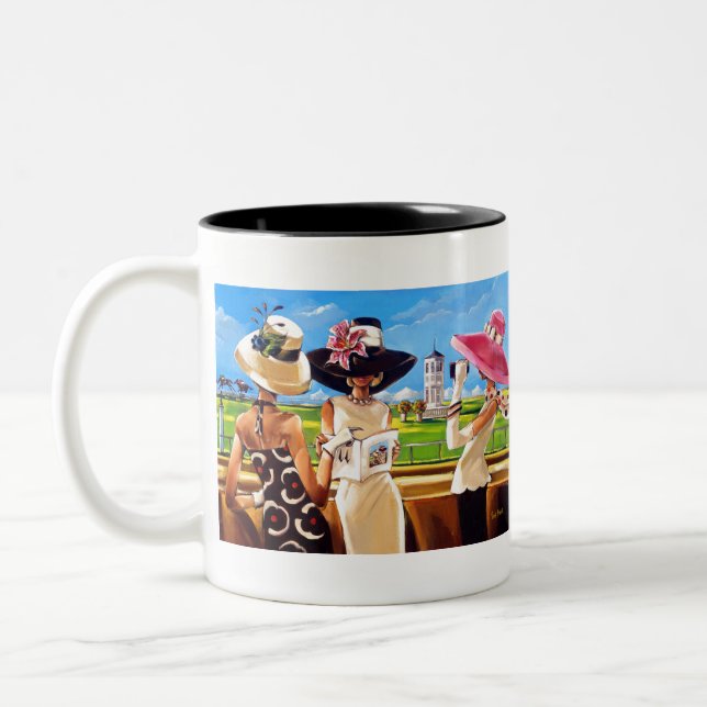 What Are The Odds by Trish Biddle Two-Tone Coffee Mug (Left)