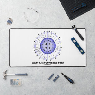 What Are You Coded For? Amino Acid Wheel Desk Mat