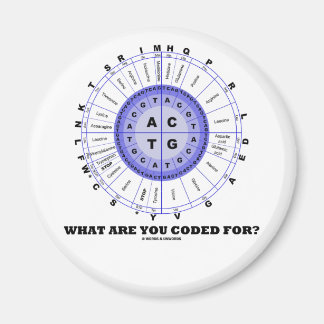 What Are You Coded For? (Amino Acid Wheel) Magnet