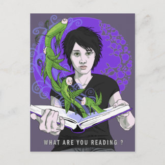 What Are You Reading Postcard