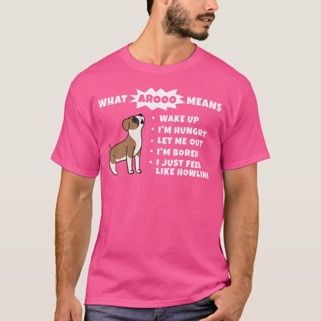 What Aroo Means Boxer Dog T-Shirt (Front)
