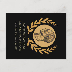 What Big Knives You Have - Julius Caesar Postcard