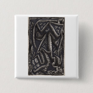 What can he know... of the heart? 15 cm square badge