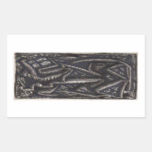 What can he know... of the heart? rectangular sticker