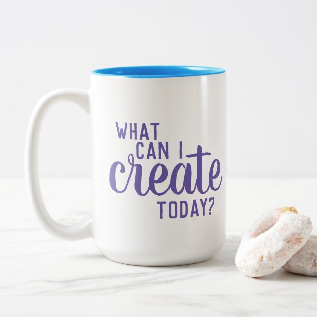 "What Can I Create Today?" Artist Mug (With Donut)
