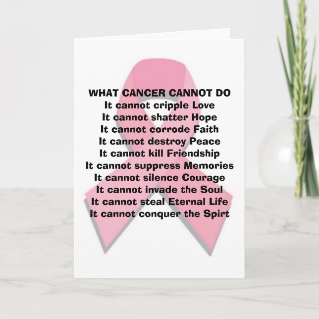 What Cancer Can Not Do Card (Front)