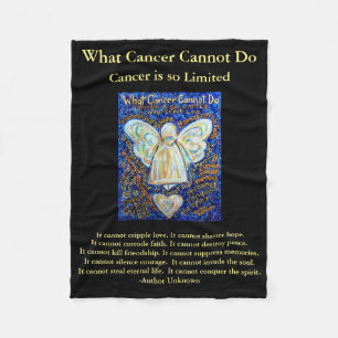 What Cancer Cannot Do Angel Chemo Custom Blanket