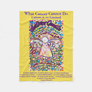 What Cancer Cannot Do Angel Chemo Custom Blanket