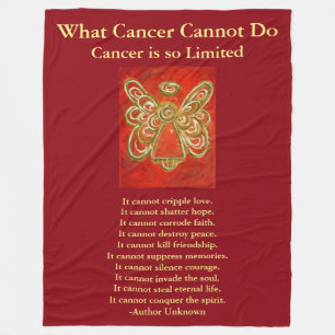 What Cancer Cannot Do Angel Chemo Custom Blanket