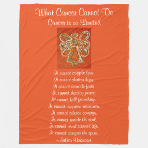 What Cancer Cannot Do Angel Chemo Custom Blanket