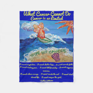 What Cancer Cannot Do Angel Chemo Custom Blanket