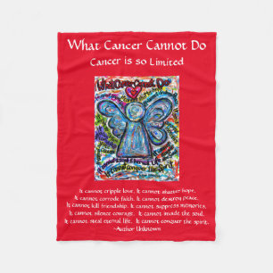What Cancer Cannot Do Angel Chemo Custom Blanket