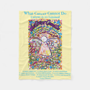 What Cancer Cannot Do Angel Chemo Custom Blanket