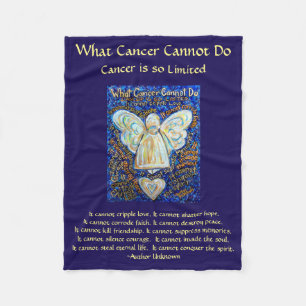 What Cancer Cannot Do Angel Chemo Custom Blanket
