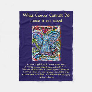What Cancer Cannot Do Angel Chemo Custom Blanket