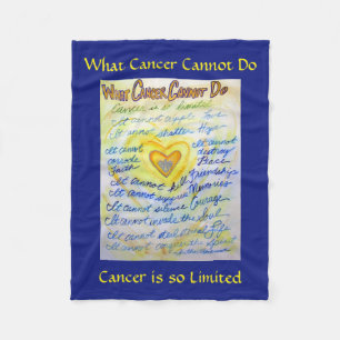 What Cancer Cannot Do Angel Chemo Custom Blanket