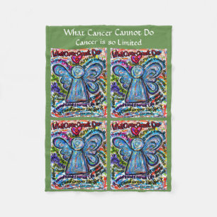 What Cancer Cannot Do Angel Chemo Fleece Blankets