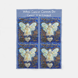 What Cancer Cannot Do Angel Fleece Chemo Blanket