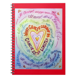 What Cancer Cannot Do Heart Art Notebook Journal