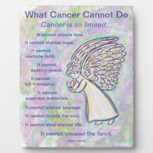 What Cancer Cannot Do Inspirational Poem Plaque