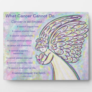 What Cancer Cannot Do Poem Angel Art Plaque