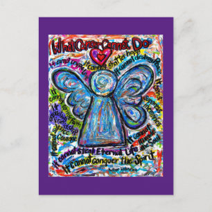 What Cancer Cannot Do Poem Angel Art Postcards
