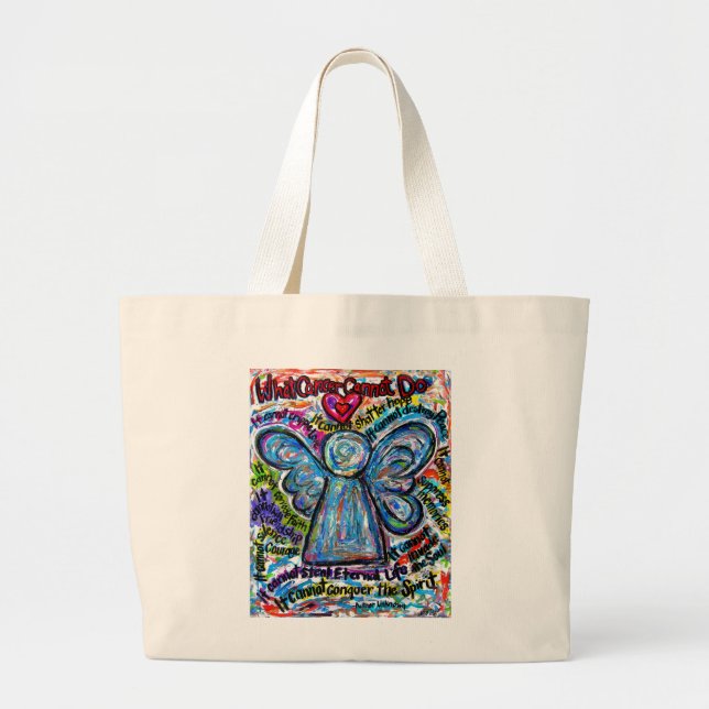 What Cancer Cannot Do Poem Angel Art Tote Bag (Front)