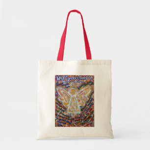 What Cancer Cannot Do Poem Angel Art Tote Bag