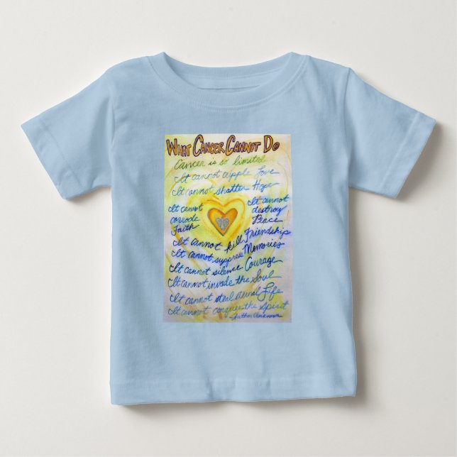 What Cancer Cannot Do Poem Angel Custom T-Shirts (Front)