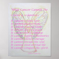 What Cancer Cannot Do Poem Poster Print