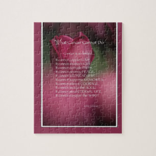 What Cancer Cannot Do, Support and Encouragement Jigsaw Puzzle
